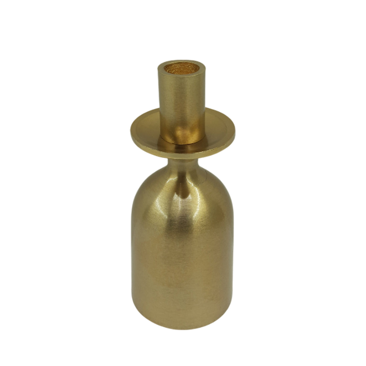 7x3" Wide Base Metal Taper Holder, Gold
