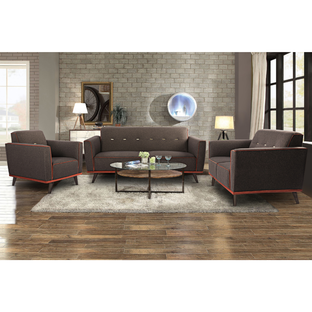 Bolzano Blissful Dark Brown Sofa (180cm)