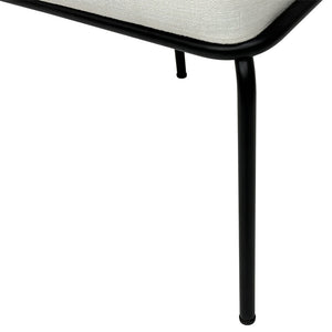 All Fabric Matte Black Dining Chair