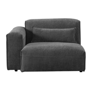 AlDana black left arm facing seater