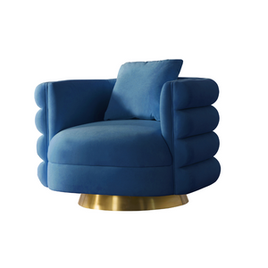 Power Blue Living Room Set