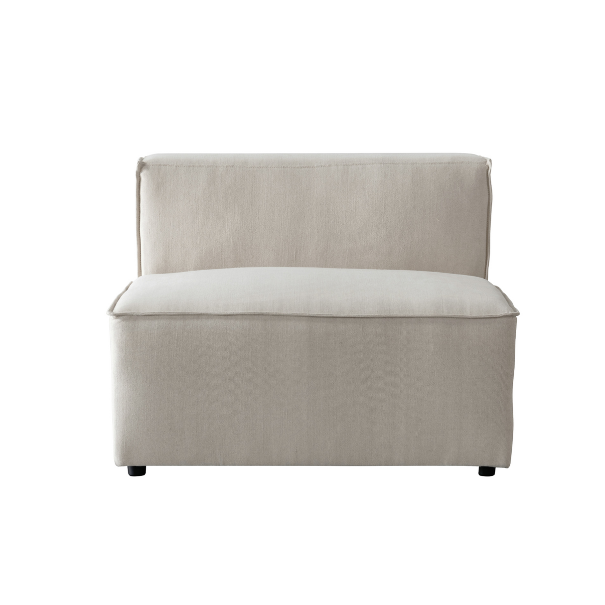 MineCraft Beige 1 Seater Armless