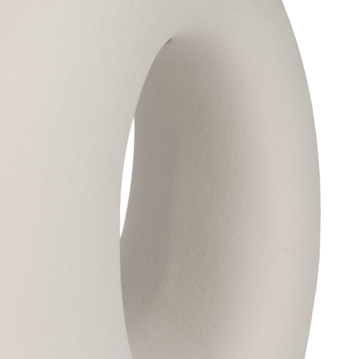 S/2 Ceramic 23" Open Cut Out Table Lamp, White/tan