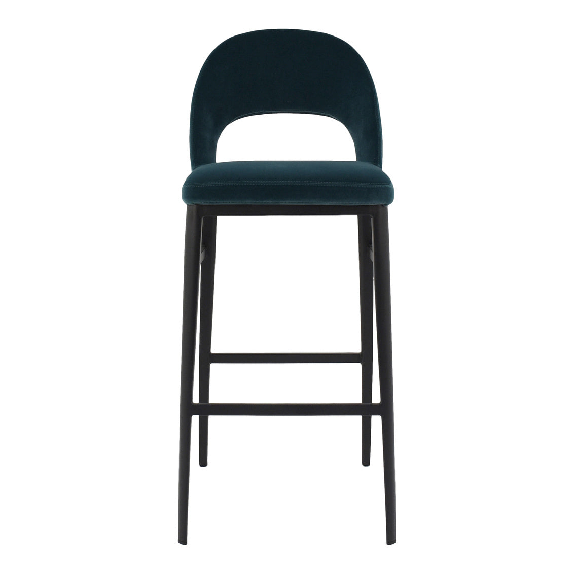 Roger Barstool Teal Velvet