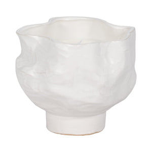 20oz Citro Candle Wavy Bowl, White