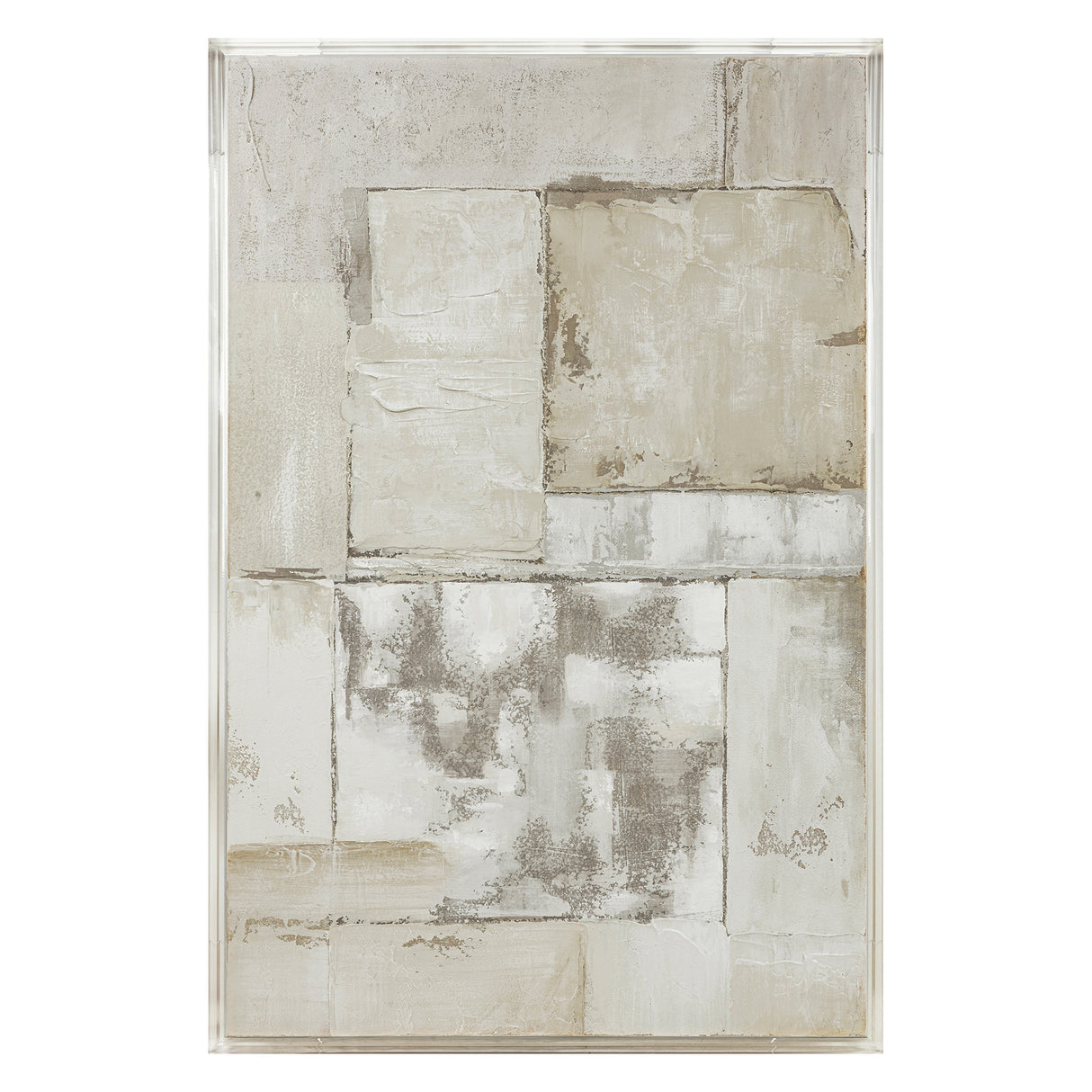 40X60 WALTHAM ACRYLIC FRAME HANDPAINTED WALL ART