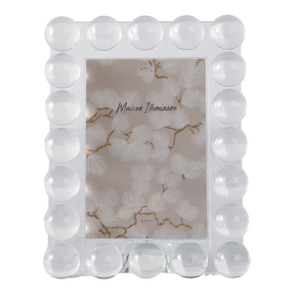 4x6 Crystal Bubble Photo Frame, Clear