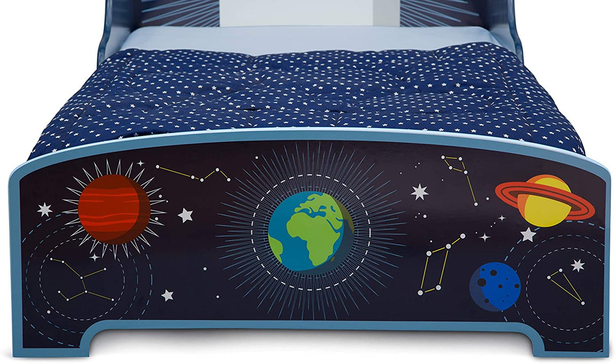 Space Adventures Wooden Toddler Bed