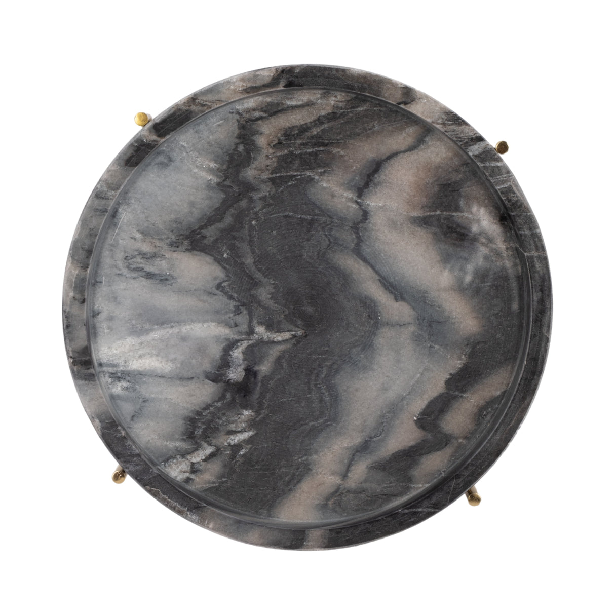 13" Oxford Small Marble Tray, Gray