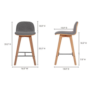 Napoli Counter Stool Grey