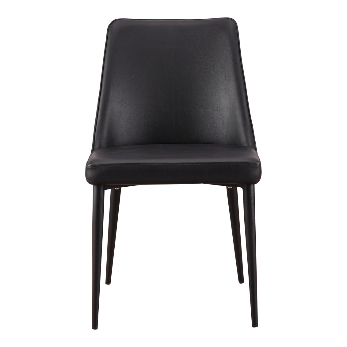 Lula Dining Chair Black Vegan Leather-M2