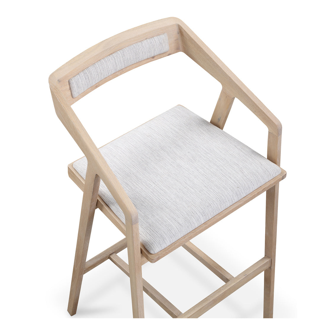 Padma Oak Barstool Light Grey