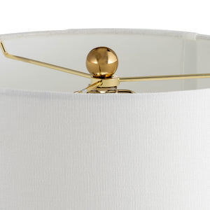 Marble, 24" Cubes & Orbs Table Lamp, White/gold