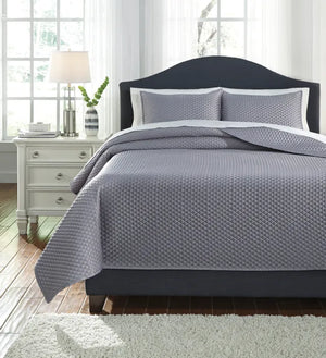 Dietrick Gray Queen Quilt Set