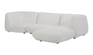 Zeppelin Lounge Modular Sectional Salt Stone White