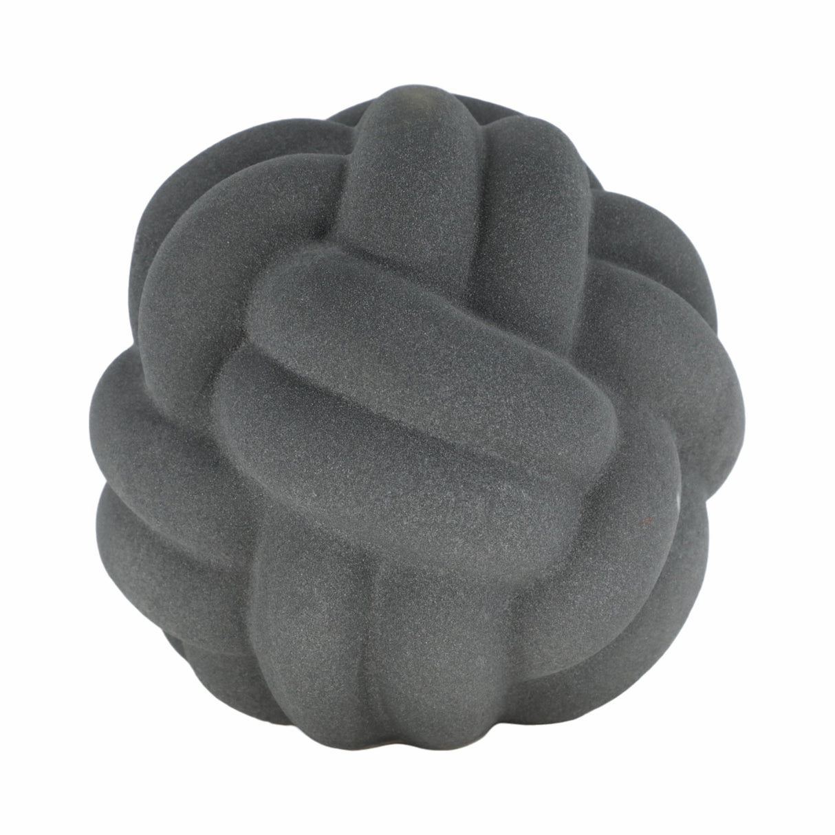 9" Knot Orb Rough Texture, Black