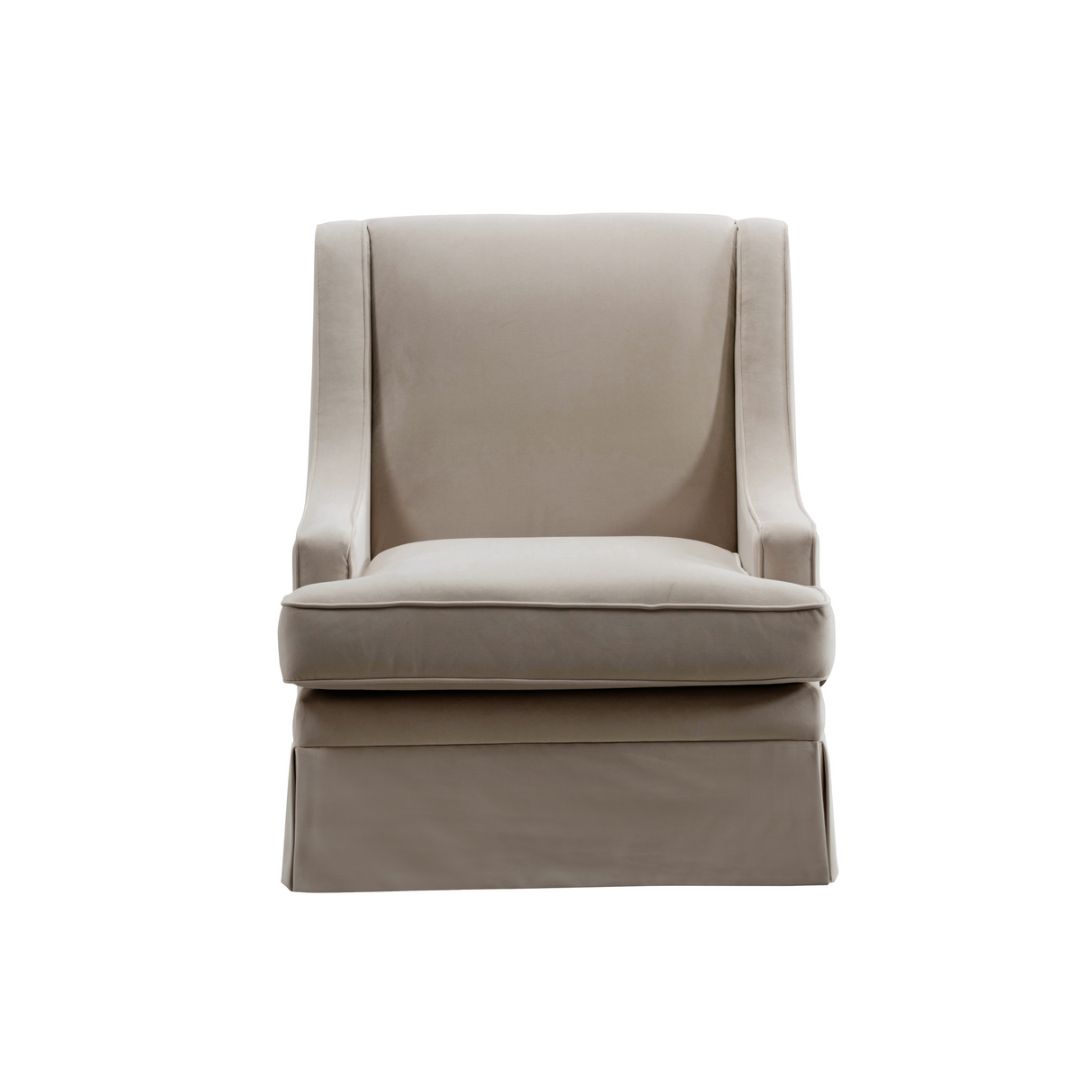 Classy By Noha Albabtain Skirted Beige Arm Chair