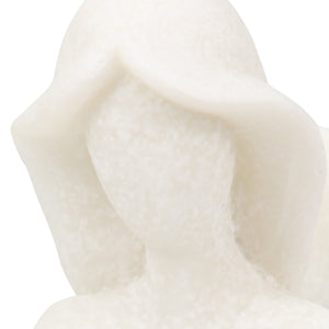 14" Caspian Mermaid Statuary, White