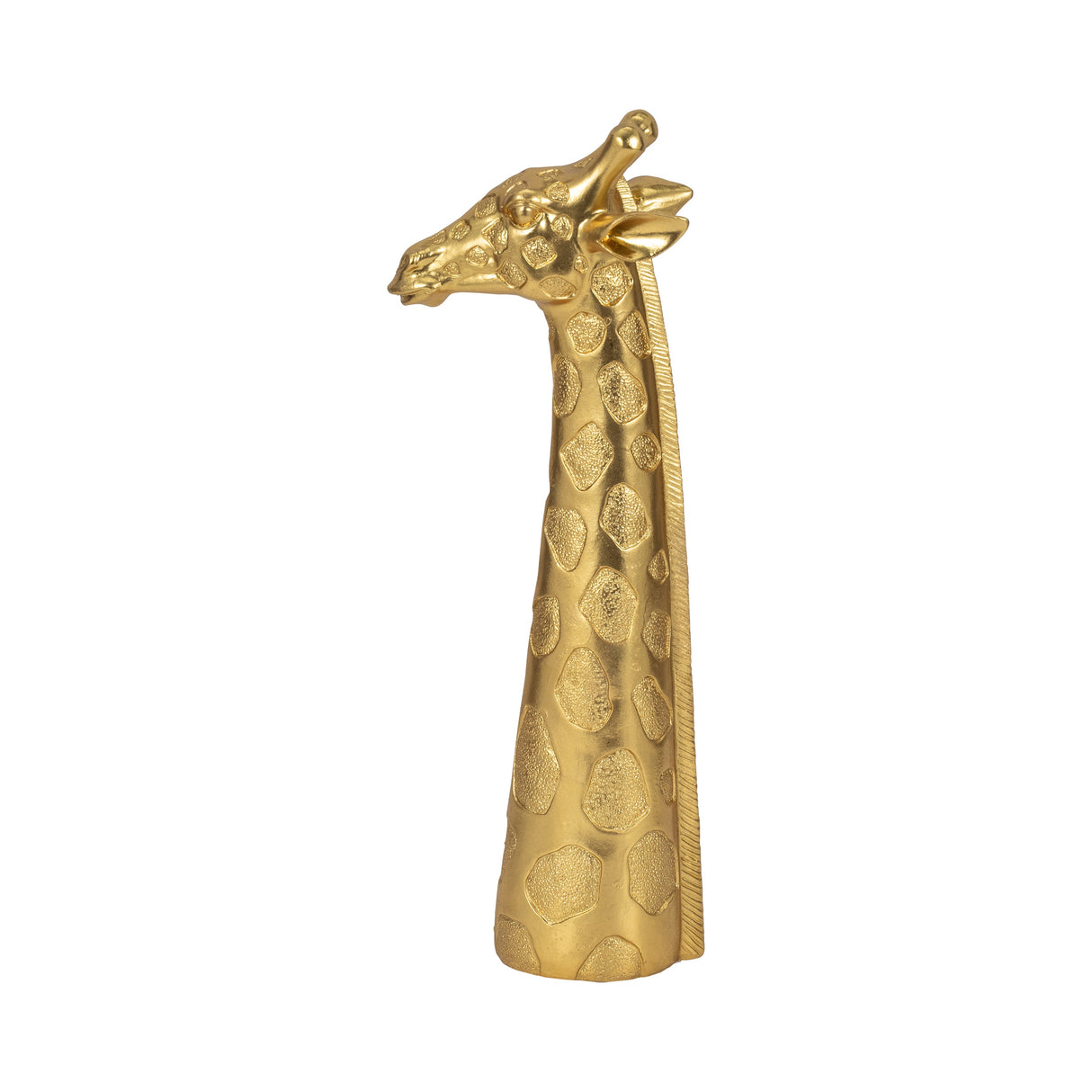 16" Giraffe Head Tabletop Decor, Gold