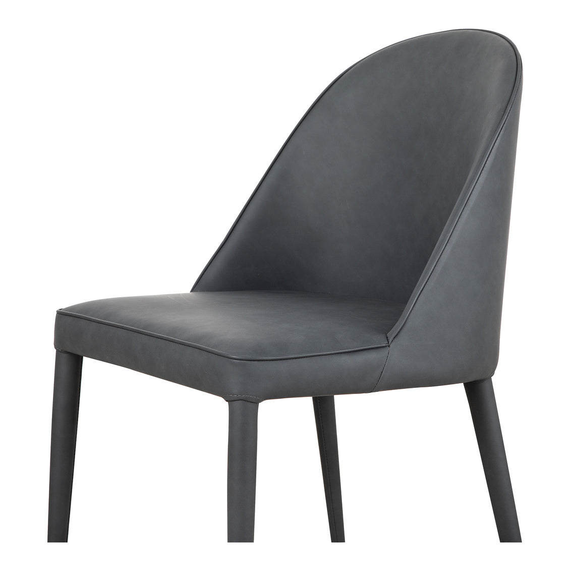 Burton Dining Chair Black Fade Vegan Leather-M2