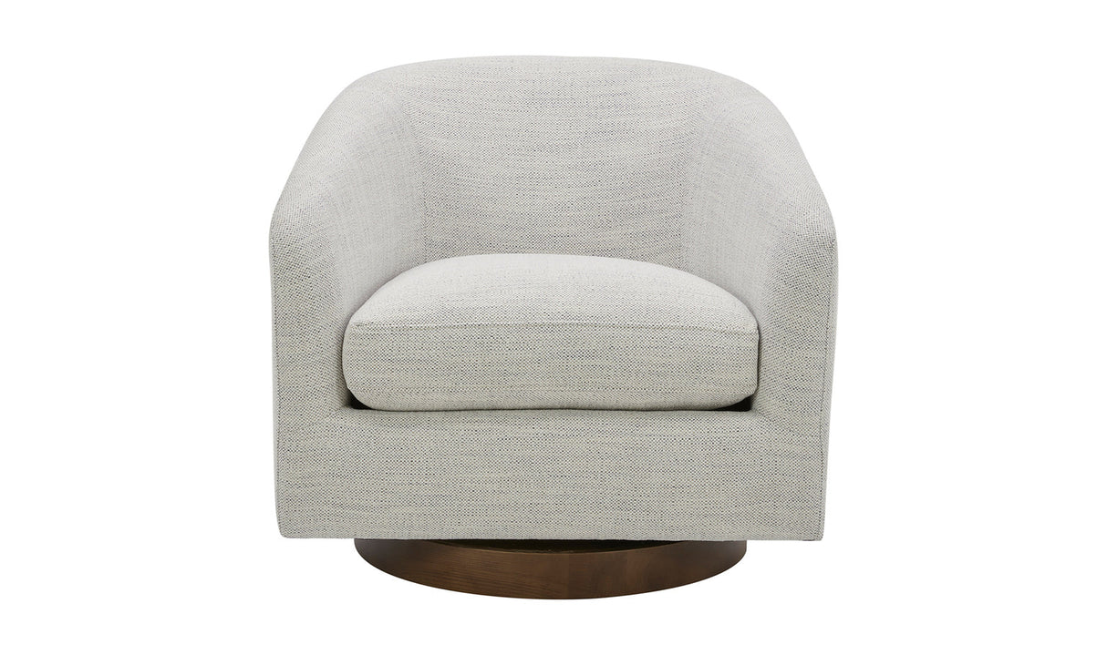 Oscy Swivel Chair Splashed White