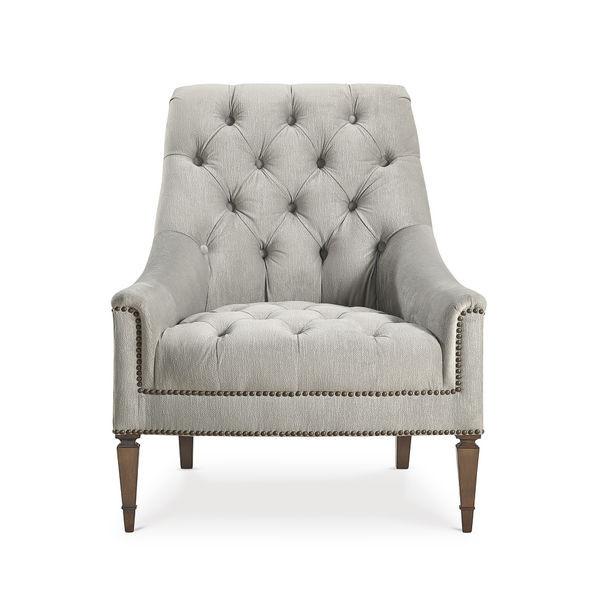 Classic Elegance -Tufted Chair (Grey)