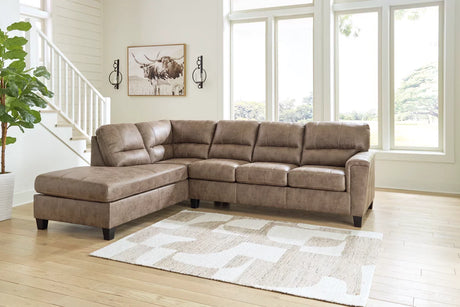 Navi 2-Piece Sectional Sofa Sleeper Chaise