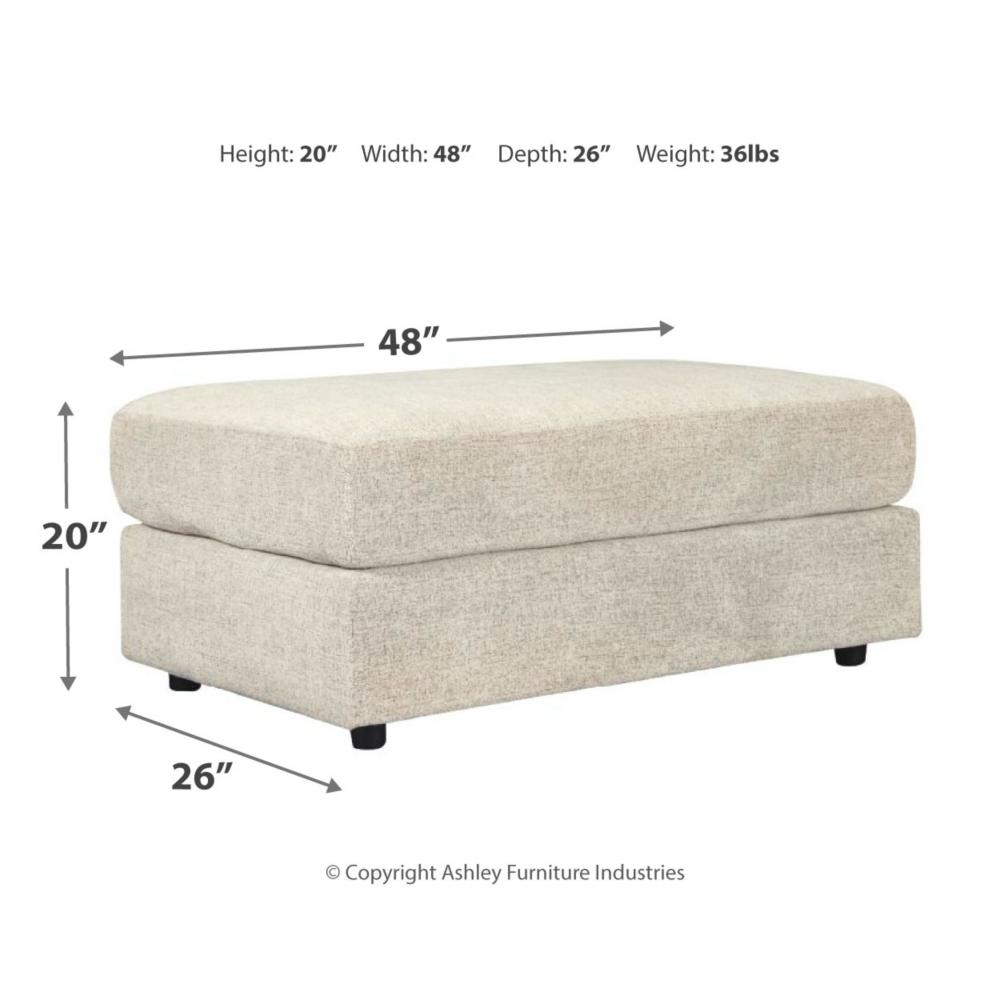 OVERSIZED ACCENT OTTOMAN