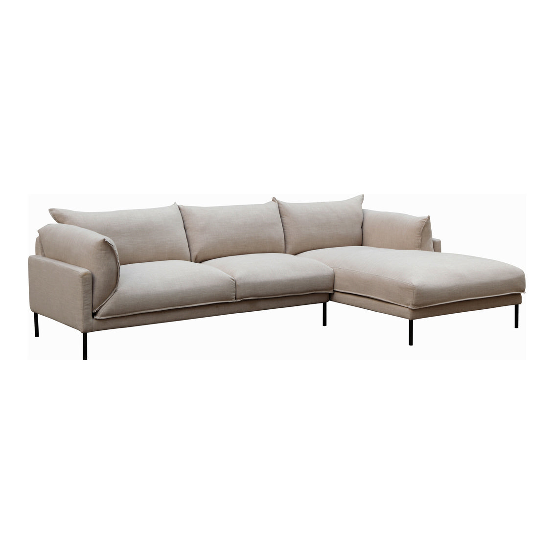 Jamara Sectional Sandy Beige Right