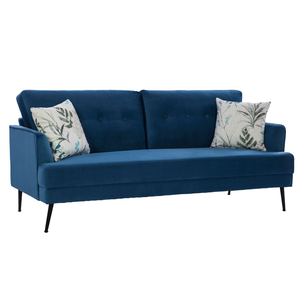 Brisbane Bold Blue Sofa (201cm)