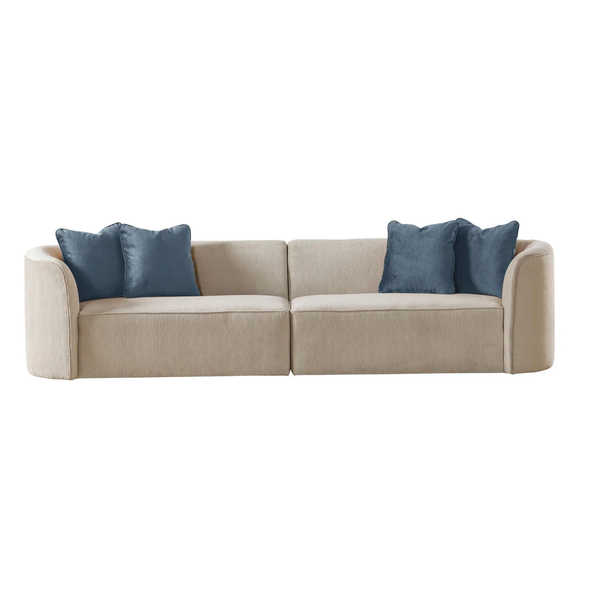 Dana Beige Mustard Sofa (232cm/287cm)