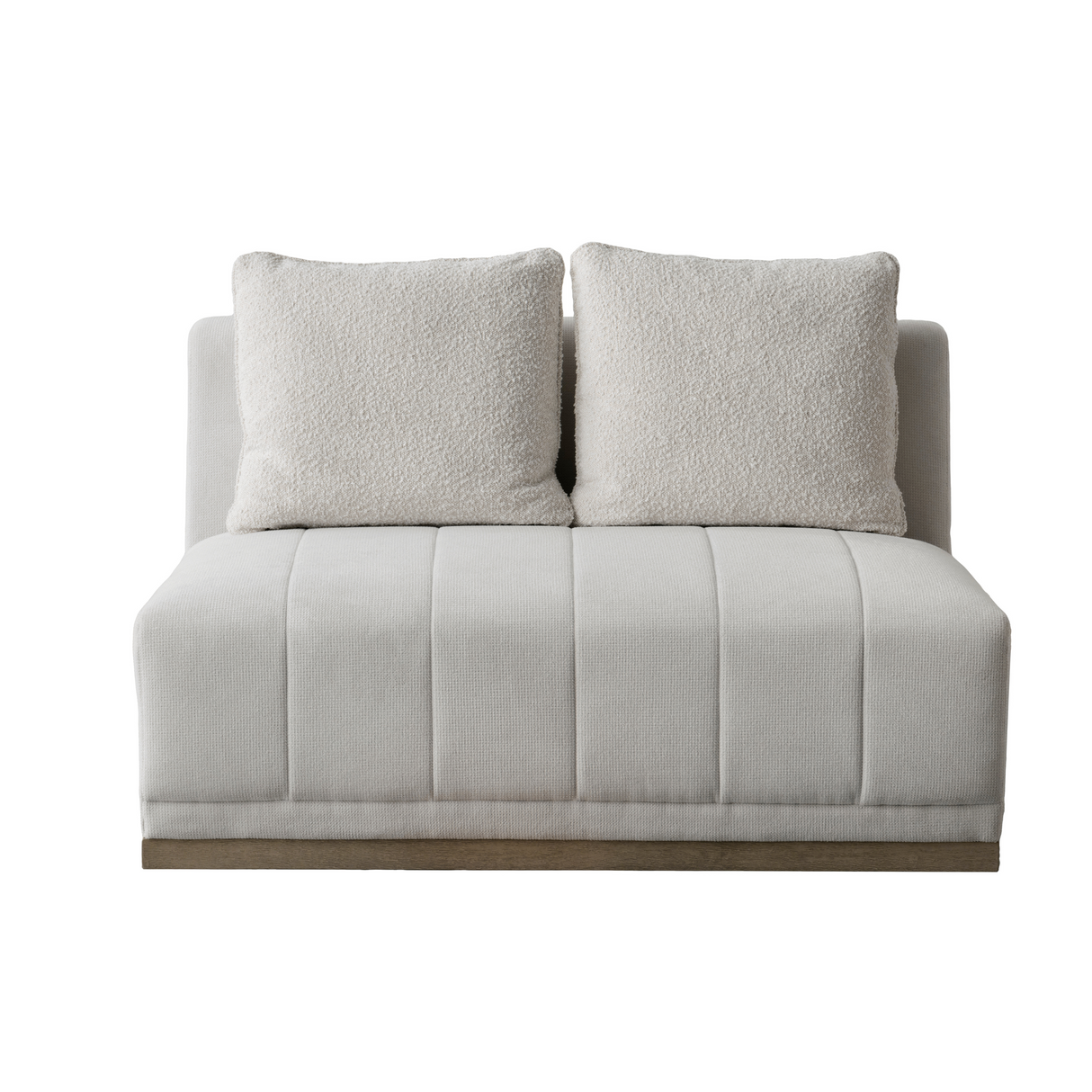 Sebastian Beige Armless Loveseat