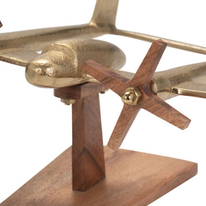 5" Praha Gold Airplane