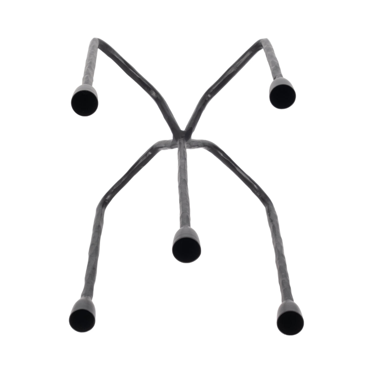 16" Forged 5-taper Candle Holder, Black