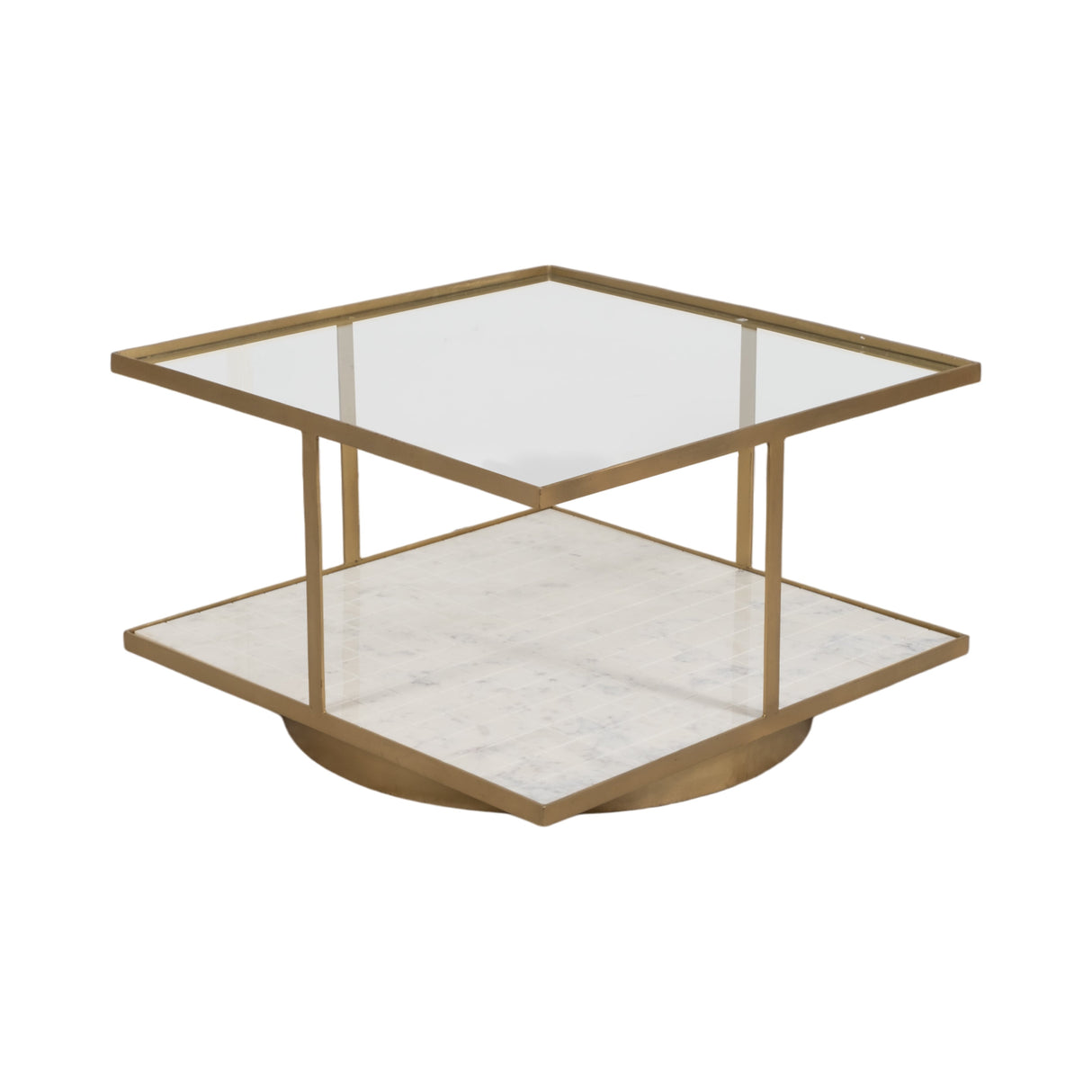 30" Rennovoir Coffee Table, Gold