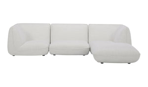 Zeppelin Lounge Modular Sectional Salt Stone White