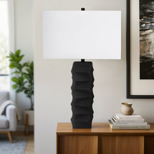 31" Tall Contemporary Table Lamp, Black