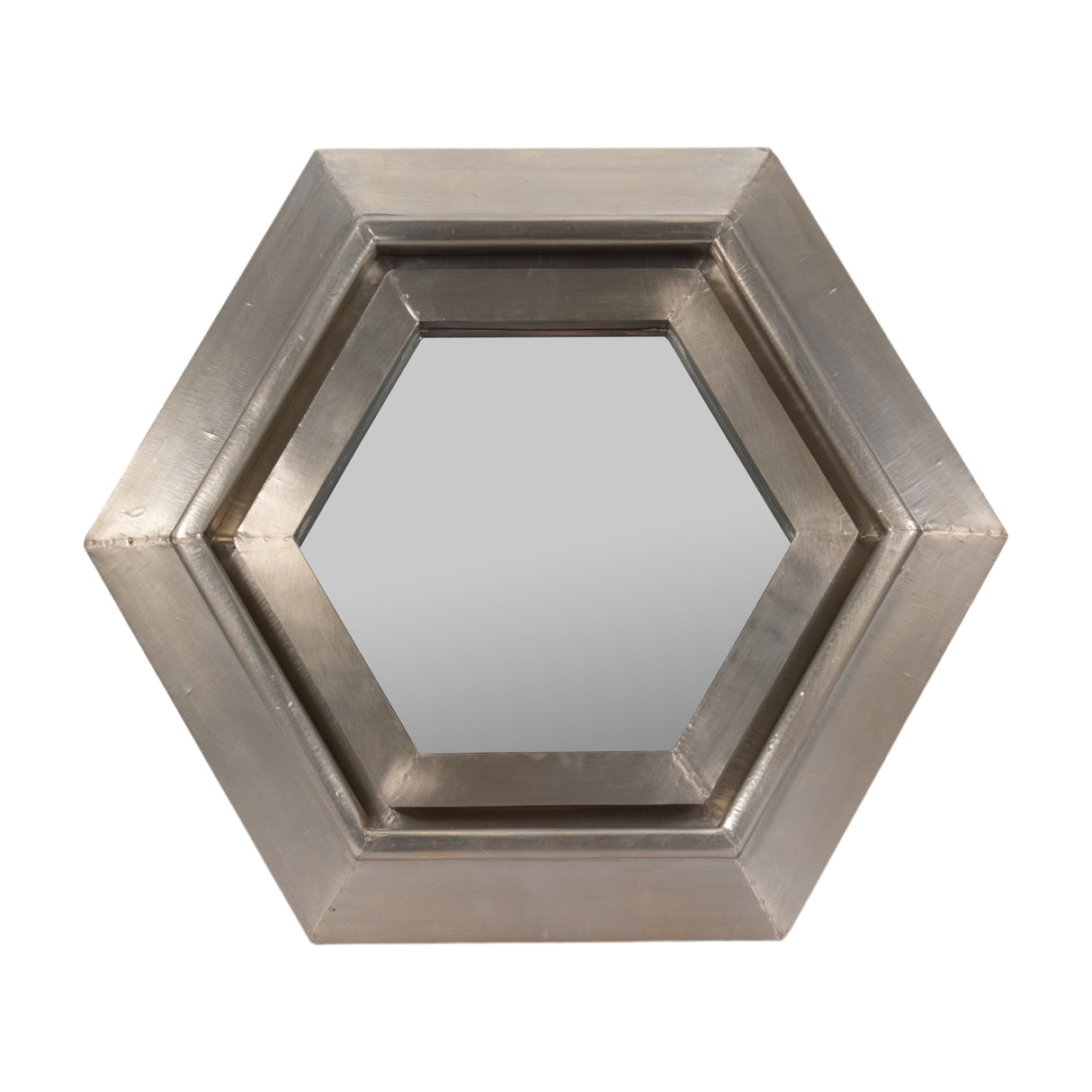 20x20" Warwin Silver Clad Hexagon Mirror