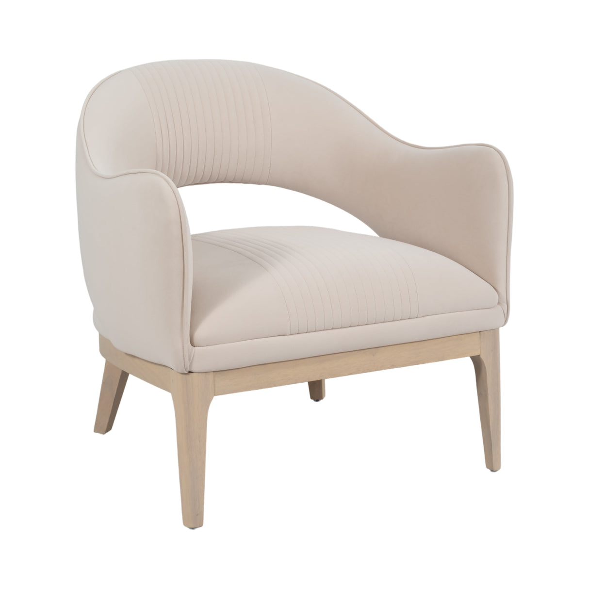 33" Oliveira Accent Chair, Cream