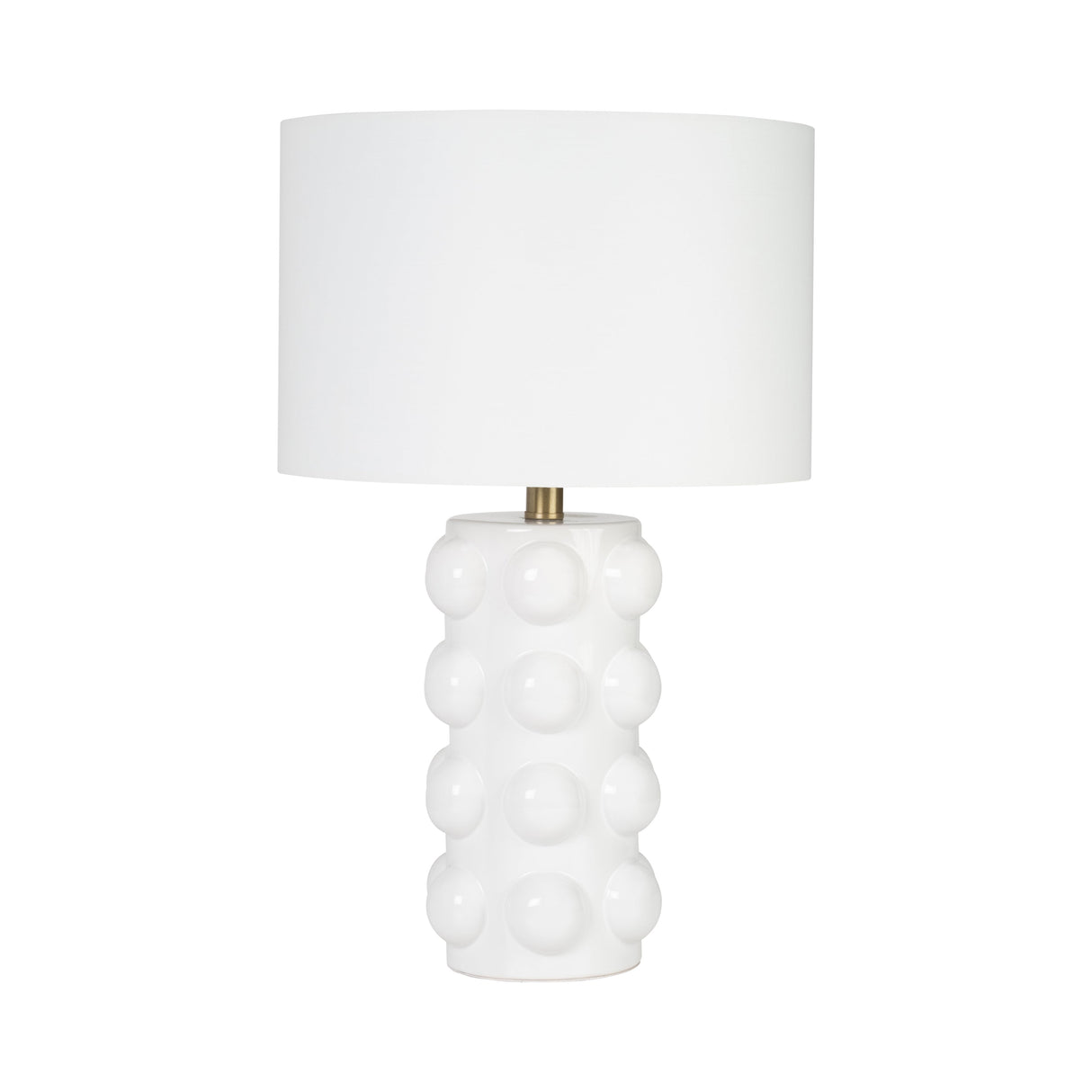 Ceramic 22" Bubble Table Lamp, White