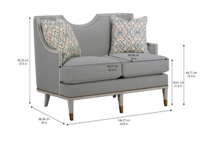 Intrigue - Harper Vintage Blue Loveseat