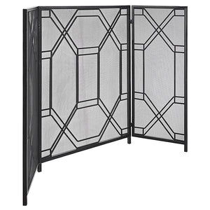 Rosen Fireplace Screen, Black