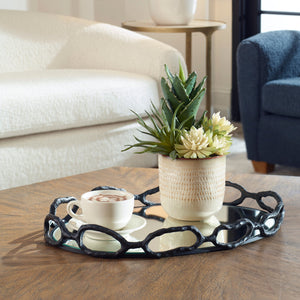 Uttermost Cable Black Chain Tray