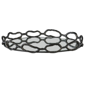 Uttermost Cable Black Chain Tray