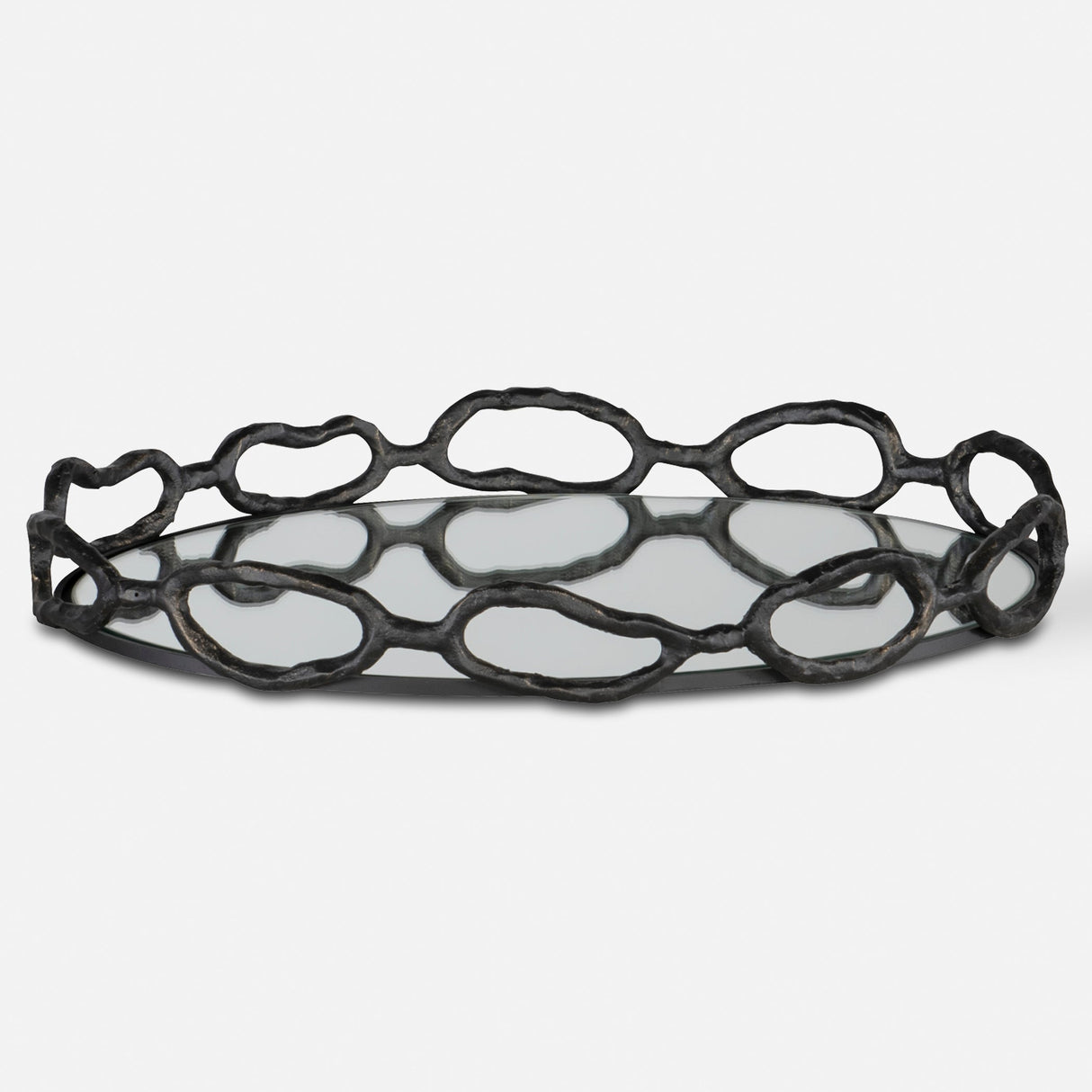 Uttermost Cable Black Chain Tray