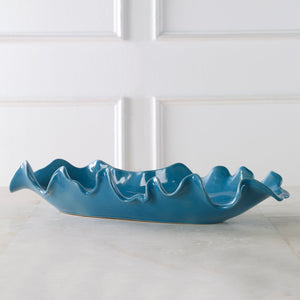 Ruffled Feathers Bowl, Blue