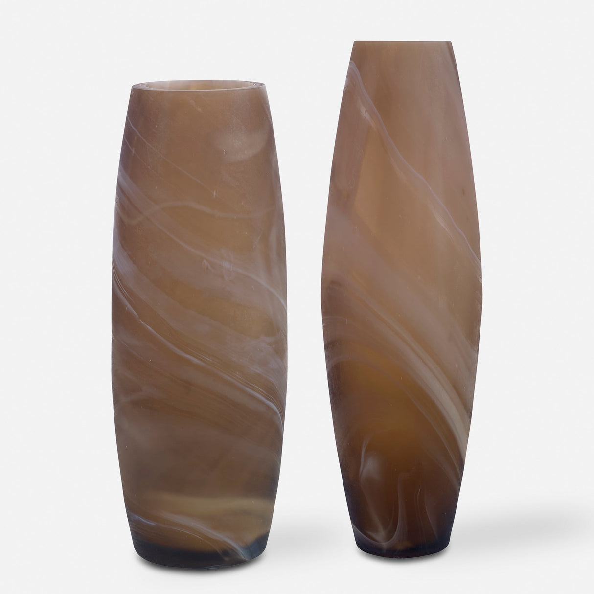 DELICATE SWIRL VASES, S/2