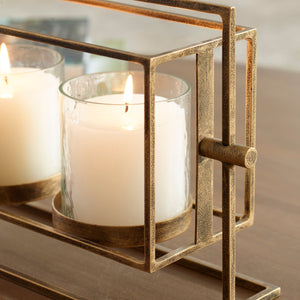 Uttermost Wenman Gold Triple Candleholder