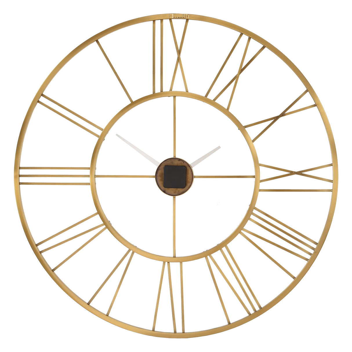 Keyann Brass Wall Clock