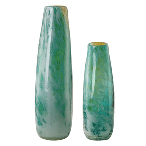 High Tide Glass Vases, S/2